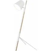 Artdelight Lampadaire élégant Sensa Trépied blanc avec bois