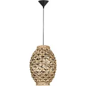 Nova Luce Suspension en rotin Griffin Ø 24,5 cm