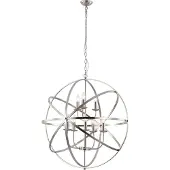 Searchlight Suspension ancienne Orbit 8-argent clair
