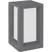 Nova Luce Lampadaire d'extérieur CASTRO, grès gris et acrylique, E27, 1x12 W (ampoule non fournie), 100-240 V, IP65, 9739351