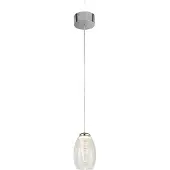 Searchlight Lampe suspendue Cyclone chromé avec verre transparent