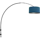 Steinhauer Lampe à arc murale Sparkled avec capuche bleue