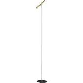 Artdelight Lampadaire design Kansas Noir avec or chaud