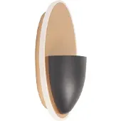 Highlight Applique murale design Pisa Noir avec laiton