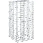 vidaXL Gabion avec couvercle 100x100x200 cm Fer galvanisé
