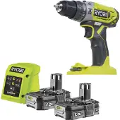 Ryobi R18PD2-215G Perceuse à percussion 18V (2x 1,5Ah)