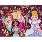 Sambro , calendrier de l'avent Disney Princess avec 24 fenêtres, coloré