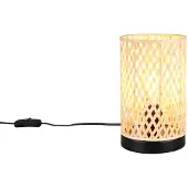 TRIO Lampe de table crème Laurent avec noir Ø 14cm