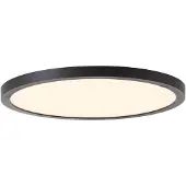 Brilliant LED Panneau apparent TUCO | Ø 25 cm Plafonnier fonctionnel | 16 W 2100 lm 2700 K | Plastique | Noir/Blanc