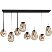 Masterlight Lampe suspendue Lava 8x verre doré