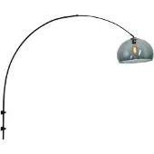 Steinhauer Lampe à arc murale Sparkled noir avec capuche anti-fumée