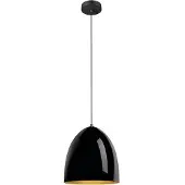 SLV PARA CONE 30, Lampe à suspension, longueur de suspension 250cm, E27, 1x max. 60W, noir / or 1008131
