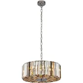Searchlight Lampe suspendue Chapeau 50 cm chromé avec verre cristal