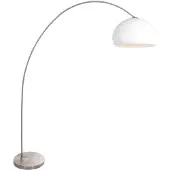 Steinhauer Lampadaire - acier - Solva - plastique métal - lampe arquée - E27 - 3919ST -