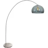 Steinhauer Lampadaire - acier - Solva - plastique métal - lampe arquée - E27 - 3920ST -