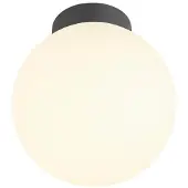 SLV SUN 20, Plafonnier apparent, rond, 1x max. 60W, E27, noir 1008125