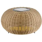SLV Lampadaire bas Adegan Flat Solar rotin solaire