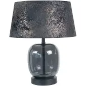 Highlight Lampe de table Bellini noir avec verre fumé Ø 30cm