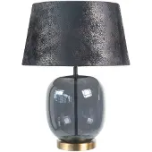 Highlight Lampe de table Bellini laiton avec verre fumé Ø 40cm