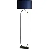 Searchlight Lampadaire Modish noir avec capuche bleue