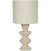 Searchlight Lampe de table Malacca Céramique blanche