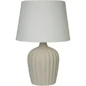 Searchlight Lampe de table Padstow Céramique blanche
