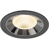 SLV Spot encastré Numinos L noir/chrome 2700K - 40 deg