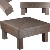 Keter Kater Table de jardin Elements Walnut 261195 | 65x65x29cm | Marron