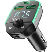 Cellularline BTCARFMTRANSK Transmetteur FM Bluetooth avec fonction de charge