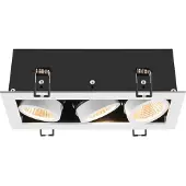 SLV Spot LED encastrable carré Kadux Triple 3x LED - blanc - 3000K