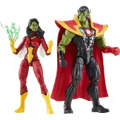 Marvel Figurines d'action de collection 6 pouces de la s rie Legends Skrull Queen et Super-Skrull, Avengers 60e anniversaire, 9 accessoires