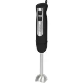 Clatronic Mixeur plongeant SM 3739 Pied à purée, mixeur à main, mixeur pour smoothie, multi-hachoir avec bol gradué en 0,5 litre, 180 W, blanc