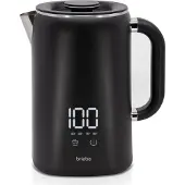 Briebe KT1175BLK eBoil Bouilloire électrique 1,7L Réglage numérique de la température 45°-100°C Noir
