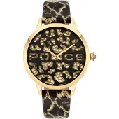 Police Montre - Femme - PL16028MSG.02 - Cuir - Étanchéité 3 ATM - Analogique