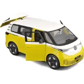 Maisto Véhicules Miniatures Die Cast 1/24 Volkswagen Electric Van - Jaune Et Blanche
