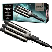 Revamp Professional Progloss Beach Big Waver Fer à boucler à trois barils pour des ondulations de plage très brillantes, enrichi d'huiles Progloss pour la protection des cheveux