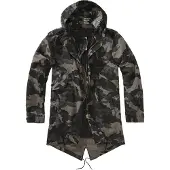 Brandit Parka mi-saison 'M51 US' anthracite / graphite / greige / vert foncé