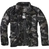 Brandit Veste mi-saison bleu-gris / gris clair / vert foncé / noir