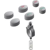 Hansgrohe Druckknopf Set für Ecostat 1001 Thermostat Aufputz, Grau