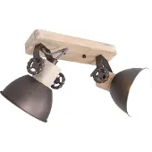 Mexlite Spot de plafond Gearwood 2 lumières