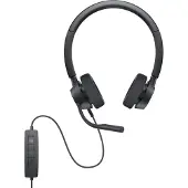 Dell Pro Stereo Headset WH3022 - Casque - filaire - USB - pour Microsoft Teams, Zoom Certified (-WH3022)