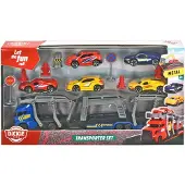 Dickie Toys CITY Coffret avec dépanneuse, voitures et accessoires