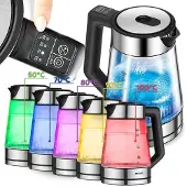 MPM Bouilloire électrique à température réglable avec verre MCZ-116