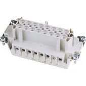 ILME Insert de prise 16 pôles 16A, borne à visser, Câble + prise électronique, Argent