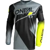O'Neal ELEMENT JERSEY RACEWEAR V.22, Farbe:black/gray/neon yellow, Größe:S
