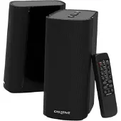 Creative Labs Enceintes de Bureau Hi-FI 2.0 compactes - T100 - Noir - Classique - Intemporel