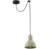 Maytoni Plafonnier, métal béton noir gris, E27, D 16cm