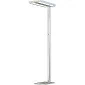ISOLED LED Office Stehleuchte PRO 40W+40W 4000K Silber dimmbar