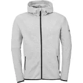 Uhlsport Sweat à capuche Id Hommes - Gris foncé chiné / Noir