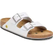 Birkenstock Unisexe, Sandales, Arizona PRO ESD LE, weiss, Grösse 45, schmal, Blanc, (45)